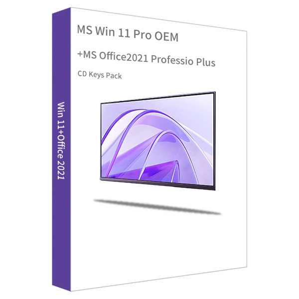 MS Win 11 Pro OEM + MS Office 2021 Professional Plus CD Keys Pack