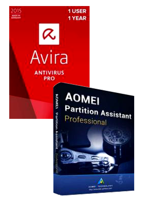 Avira Antivirus Pro + AOMEI Partition Assistant Professional Global Keys Pack